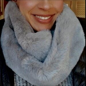 Infinity Buttery soft fluffy luxurious winter faux fur neck warmer loop scarf
